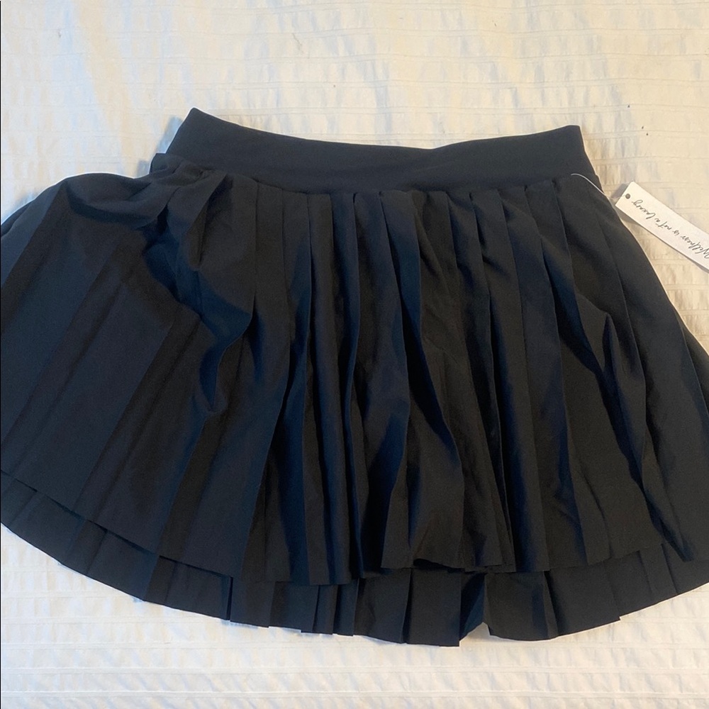 Exercise Black Pleated Skirt